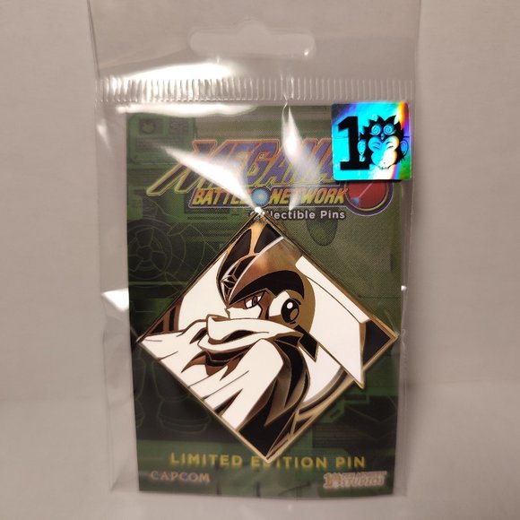 Mega Man Battle Network Bass Limited Edition Enamel Pin - Picture 1 of 3
